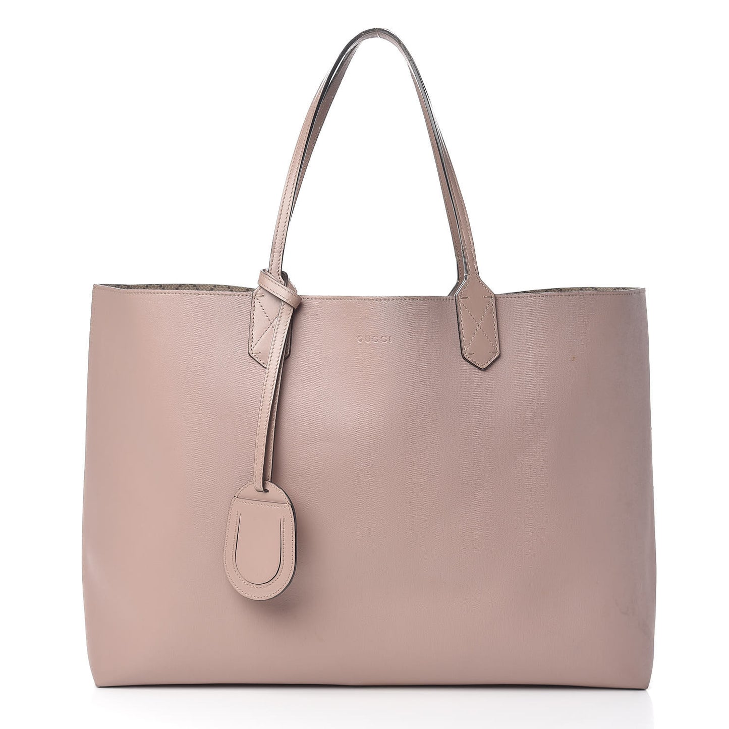 Calfskin GG Supreme Monogram Large Reversible Tote Dark Cipria