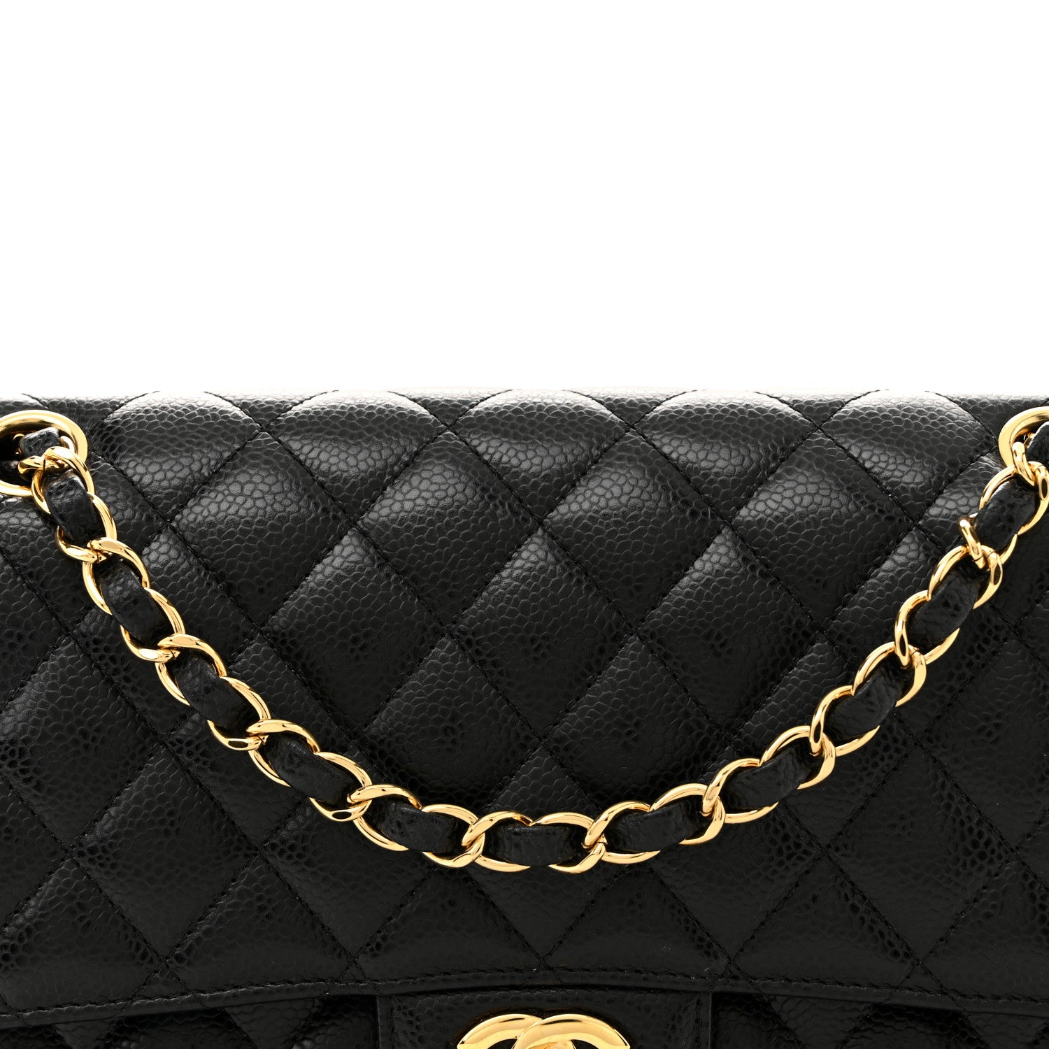 Chanel Caviar Quilted Medium Double Flap Black 8 of 11