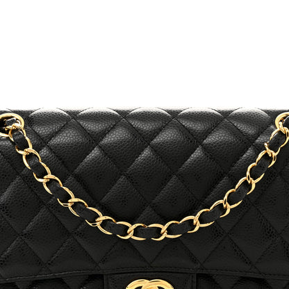 Chanel Caviar Quilted Medium Double Flap Black 8 of 11