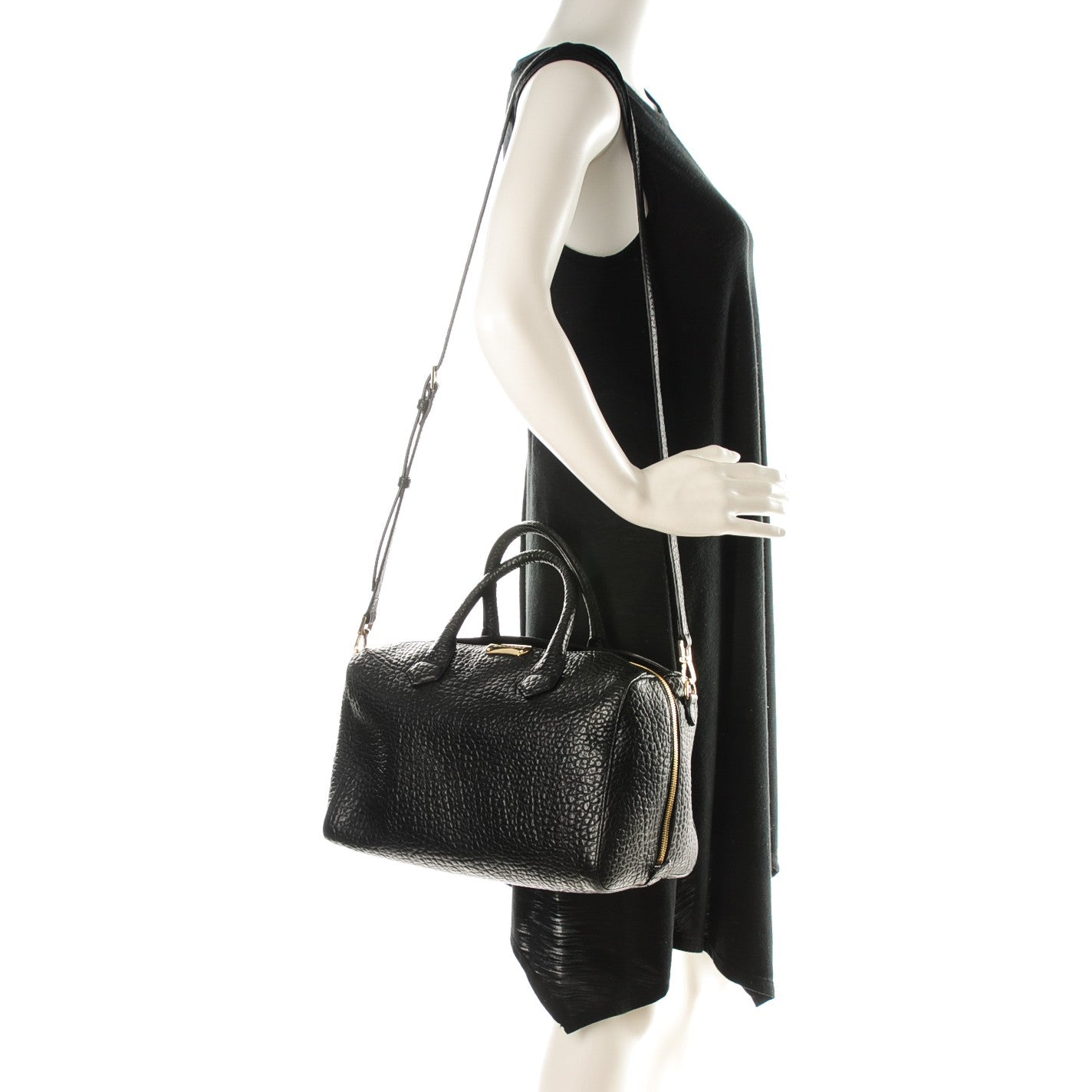 Heritage Grain Medium Alchester Bowling Bag Black