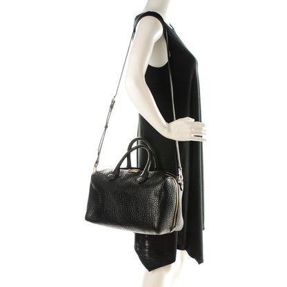 Burberry Heritage Grain Medium Alchester Bowling Bag Black 2 of 8