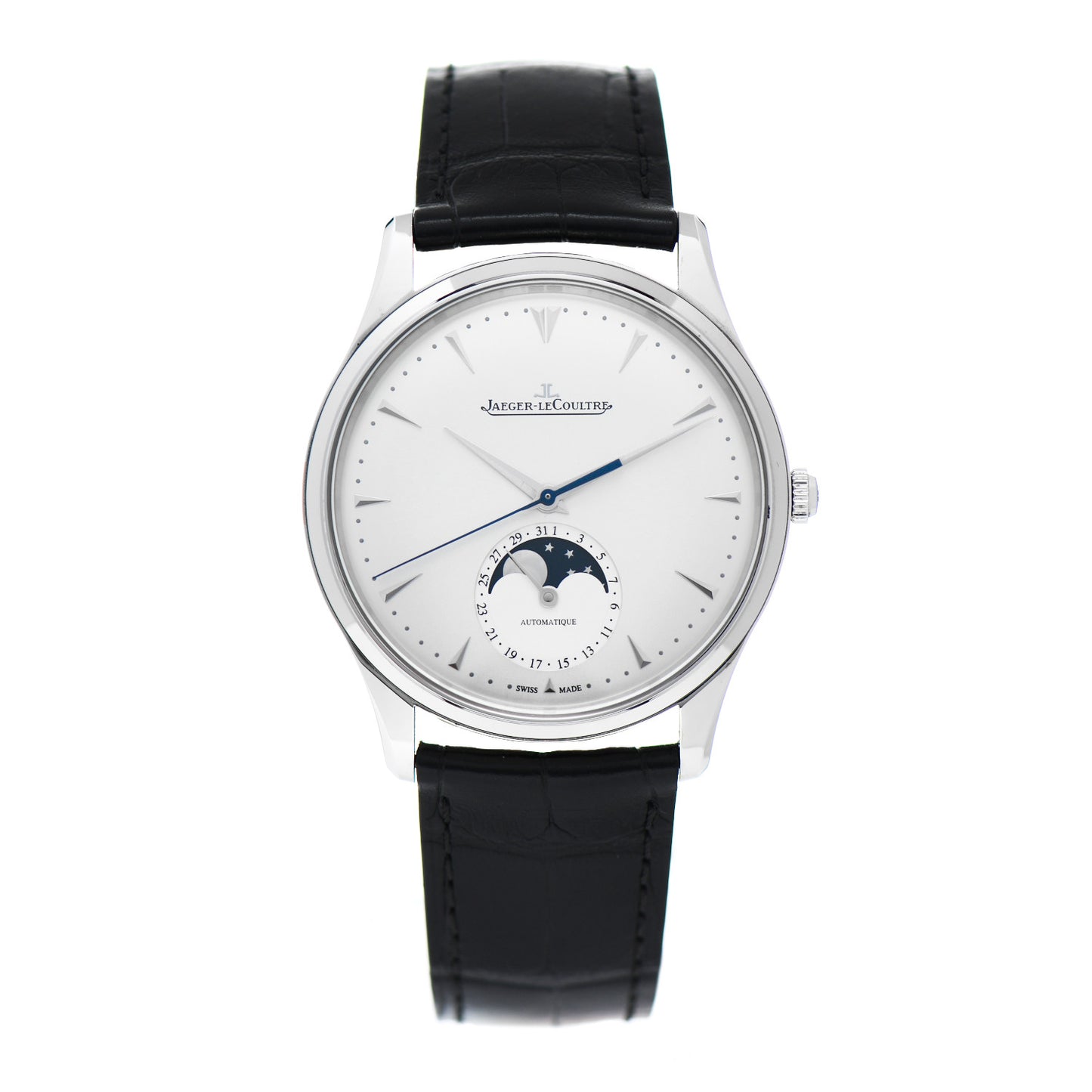 Stainless Steel Alligator 39mm Master Ultra Thin Moon Automatic Watch Q136842