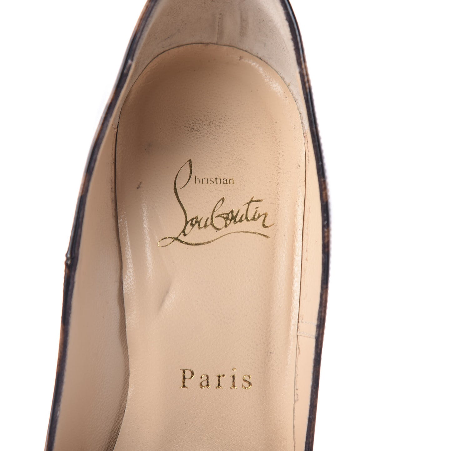 Patent Leopardino So Kate 120 Pumps 36.5 Brown