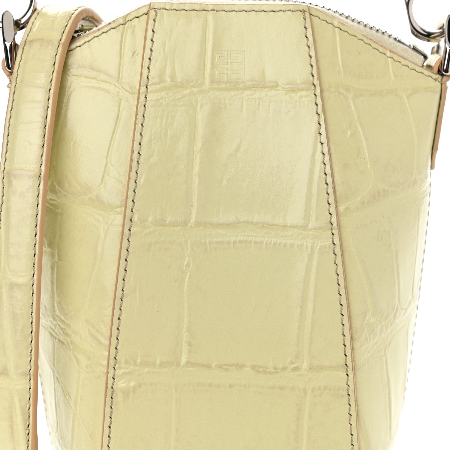 Givenchy Calfskin Crocodile Embossed Mini Vertical Antigona Natural 8 of 11