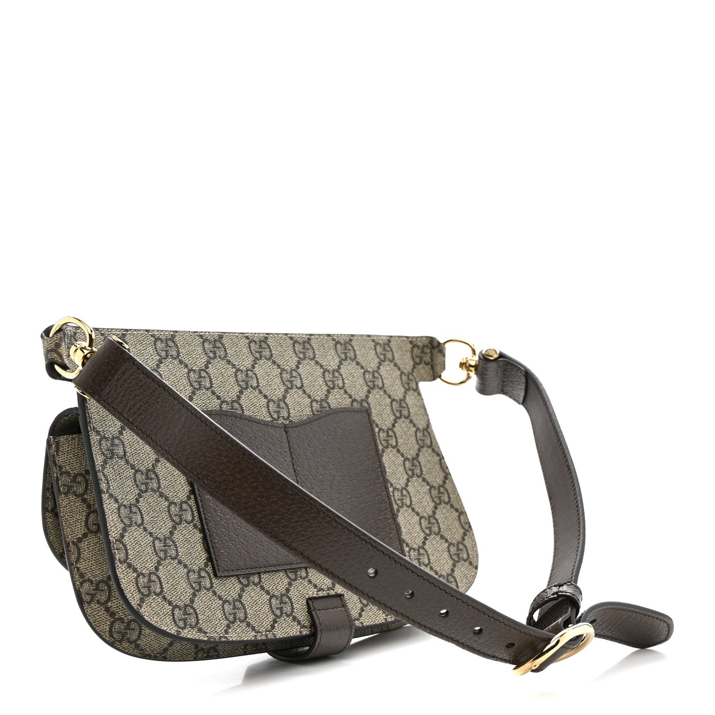 GG Supreme Monogram Textured Dollar Calfskin Blondie Belt Bag Beige Ebony New Acero