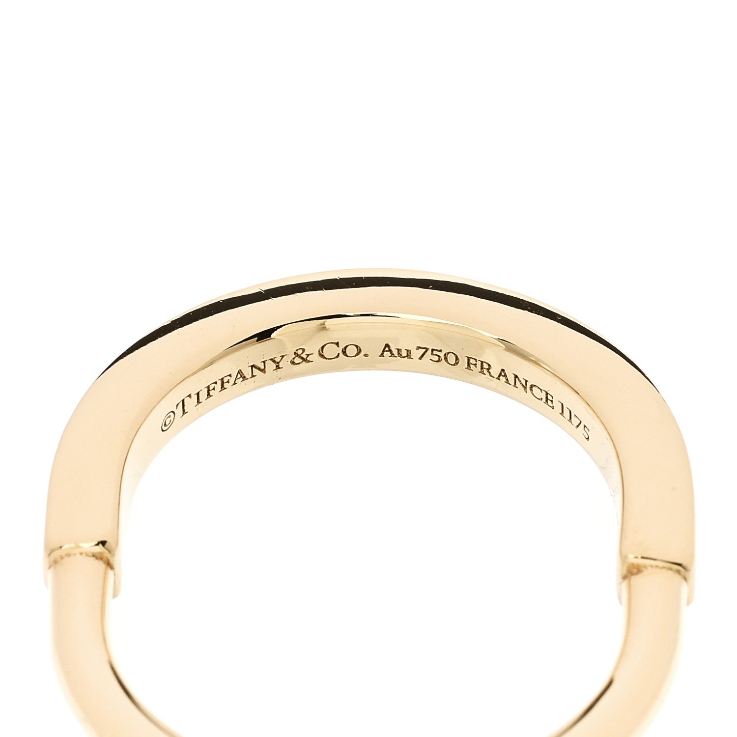 Tiffany 18K Yellow Gold Lock Ring 57 8 4 of 5