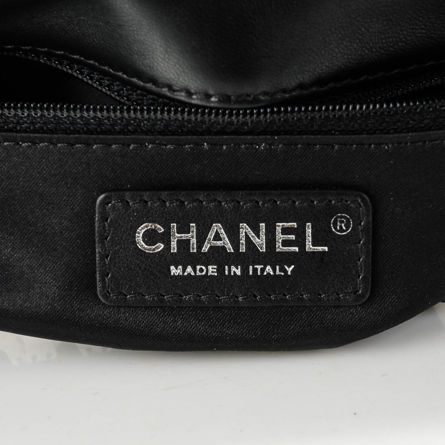 Chanel Sequin Embroidered Medium Flap Black White 6 of 8