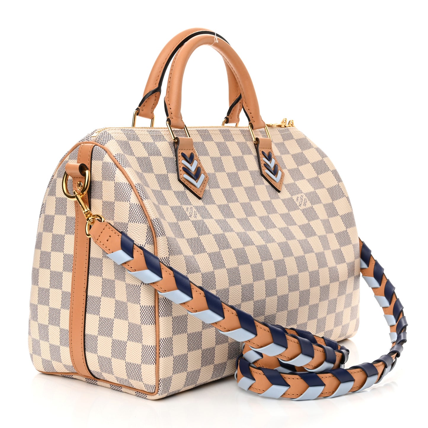Damier Azur Braided Speedy Bandouliere 30 Blue