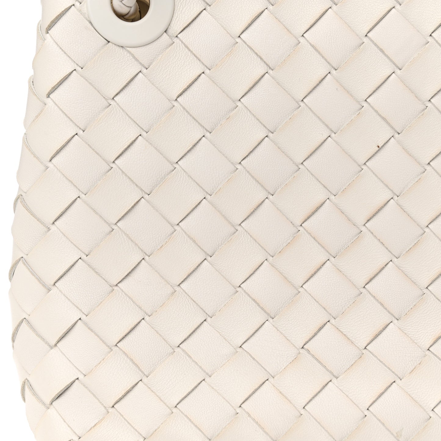 Nappa Intrecciato Small Andiamo Shoulder Bag White