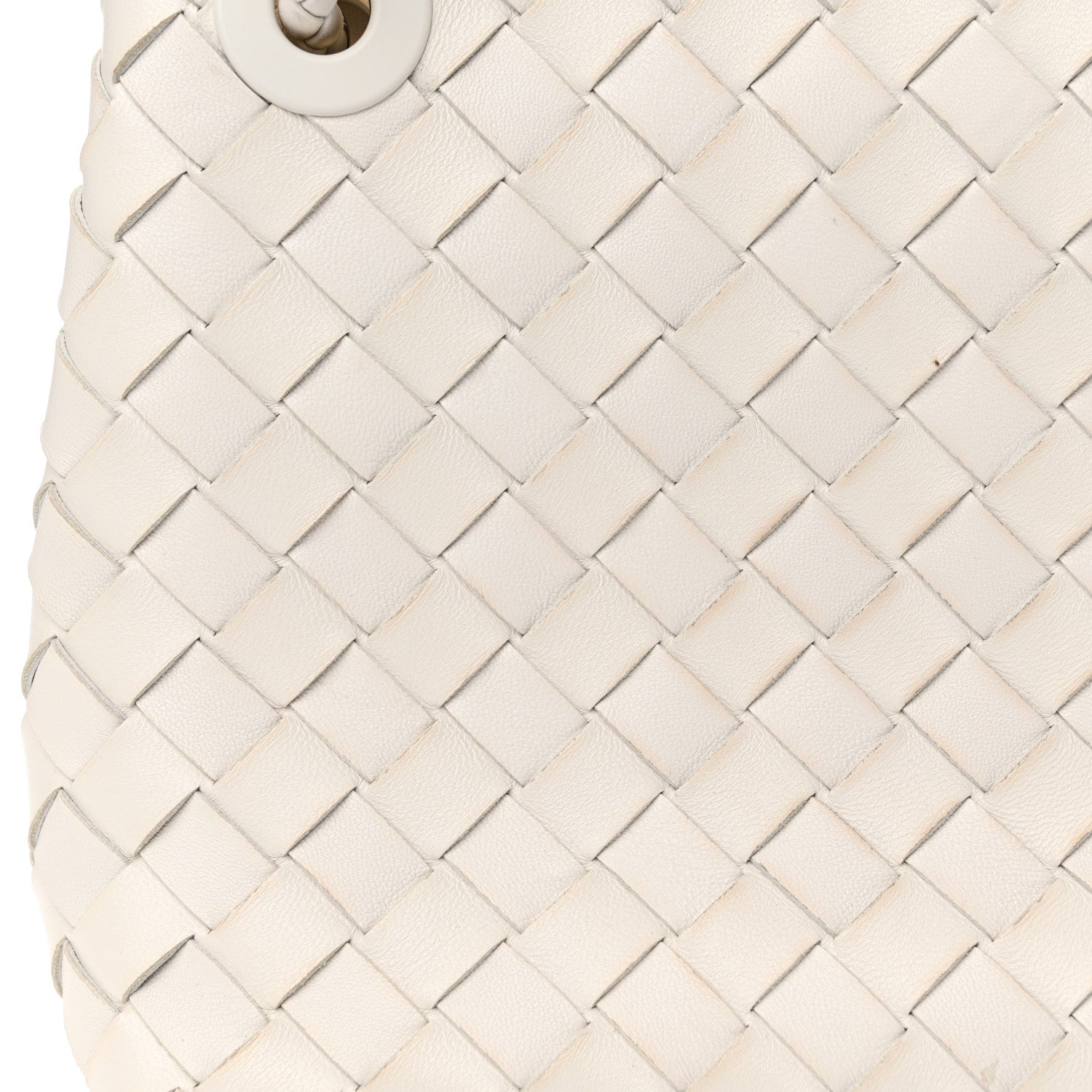 Bottega Veneta Nappa Intrecciato Small Andiamo Shoulder Bag White 10 of 11