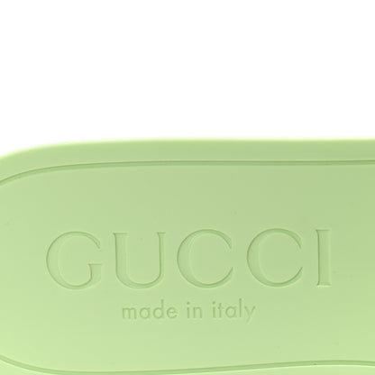 Gucci Rubber Interlocking G Womens Slide Sandals 37 Oscar Water 8 of 10