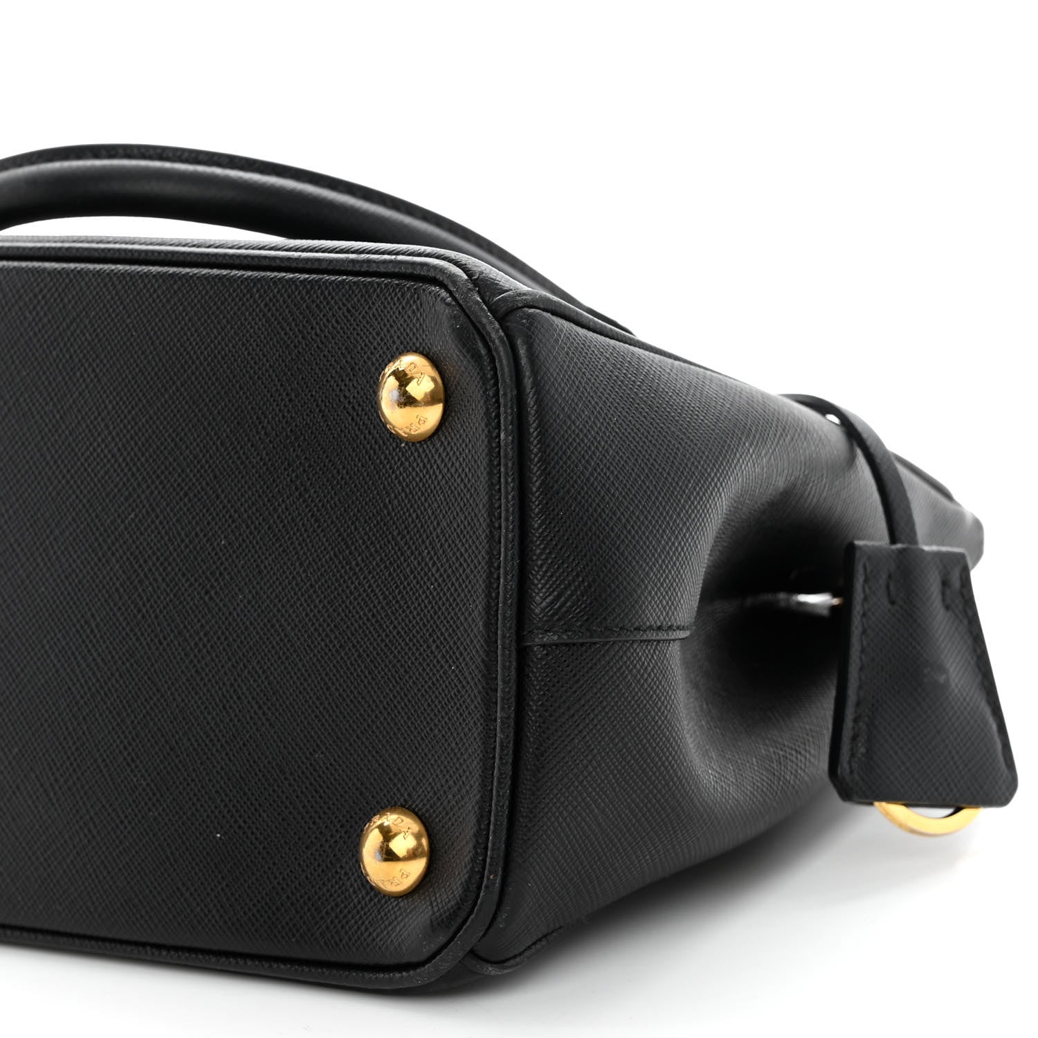 Prada Saffiano Mini Galleria Double Zip Tote Black 9 of 9