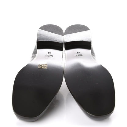 Gucci Naplack Patent Horsebit Banks Loafers 40 Melange Platinum 5 of 9