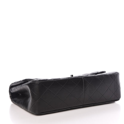 Chanel Lambskin Quilted Jumbo Single Flap Black 4 of 9