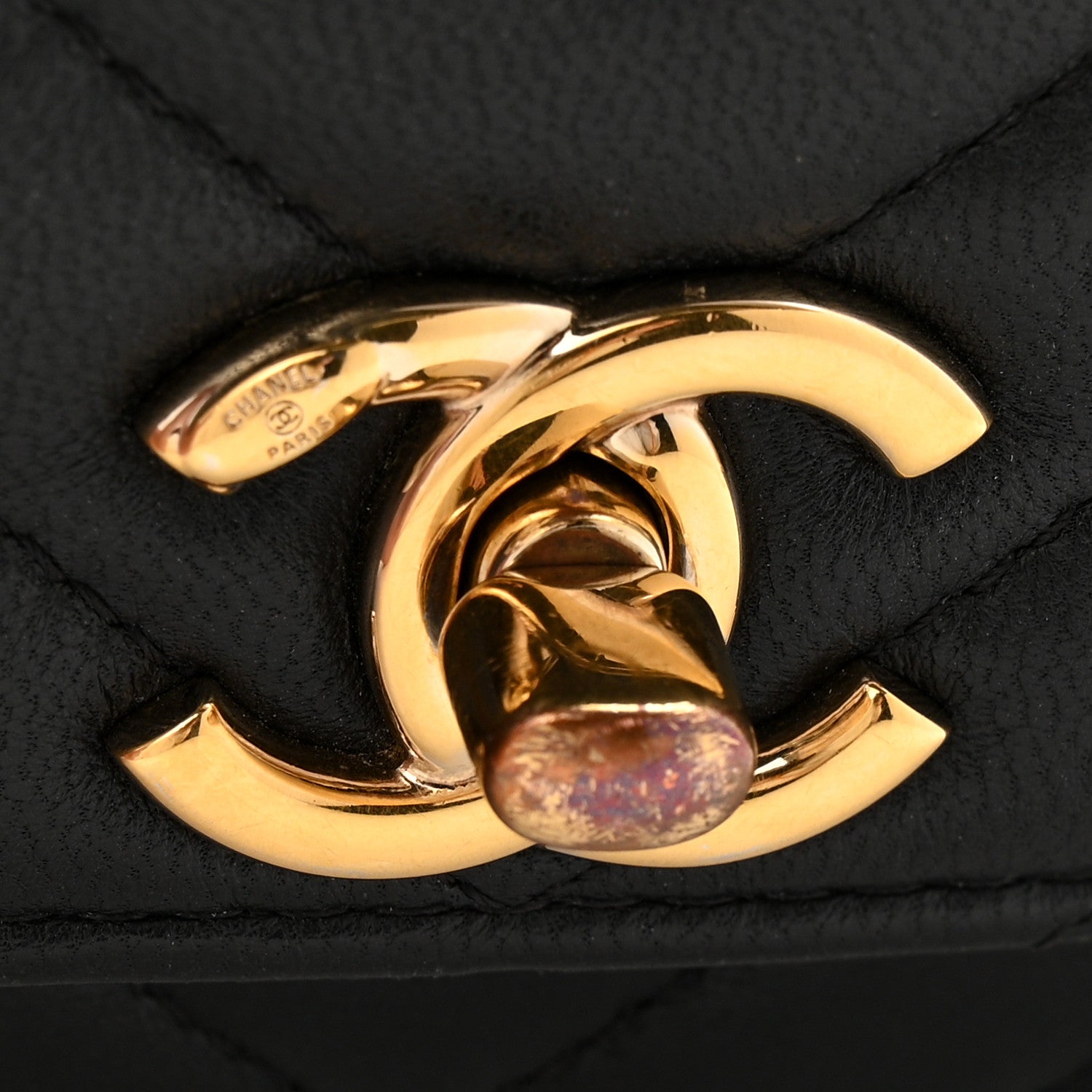 Chanel Lambskin Chevron Quilted Trendy CC Wallet On Chain WOC Black 12 of 15