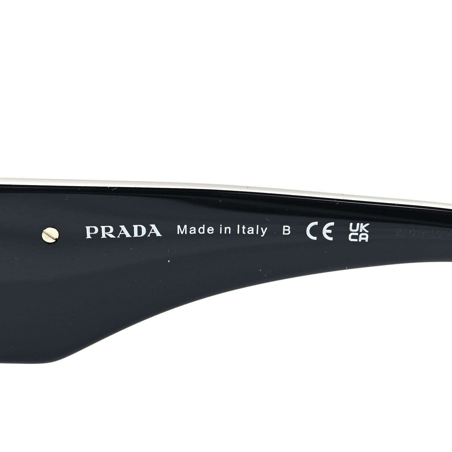 Prada Acetate Symbole Sunglasses SPR 13Z Black 5 of 8