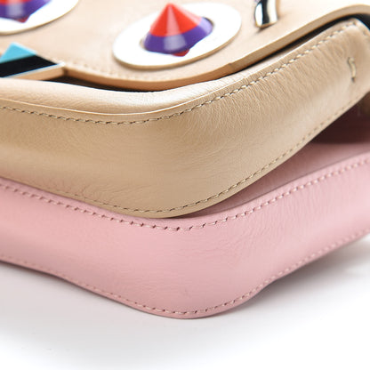 Fendi Vitello Dolce Hypnoteyes Micro Double Baguette Cuoio Bubblegum Multicolor 11 of 13