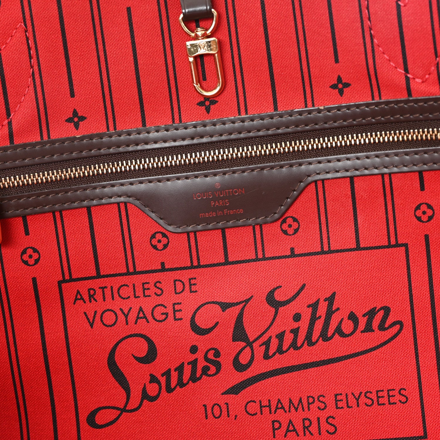 Louis Vuitton Damier Ebene Neverfull GM 6 of 10