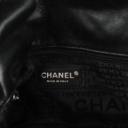 Chanel Woven Tweed CC Flap Black Grey 6 of 7