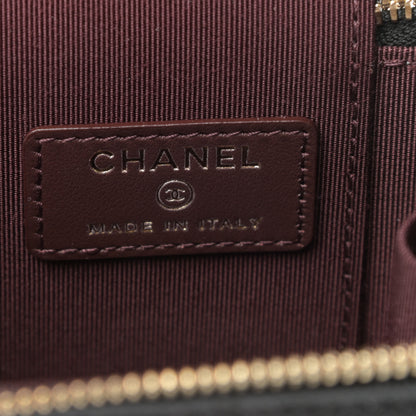 Chanel Caviar Quilted Mini Vanity Case With Chain Black 6 of 11