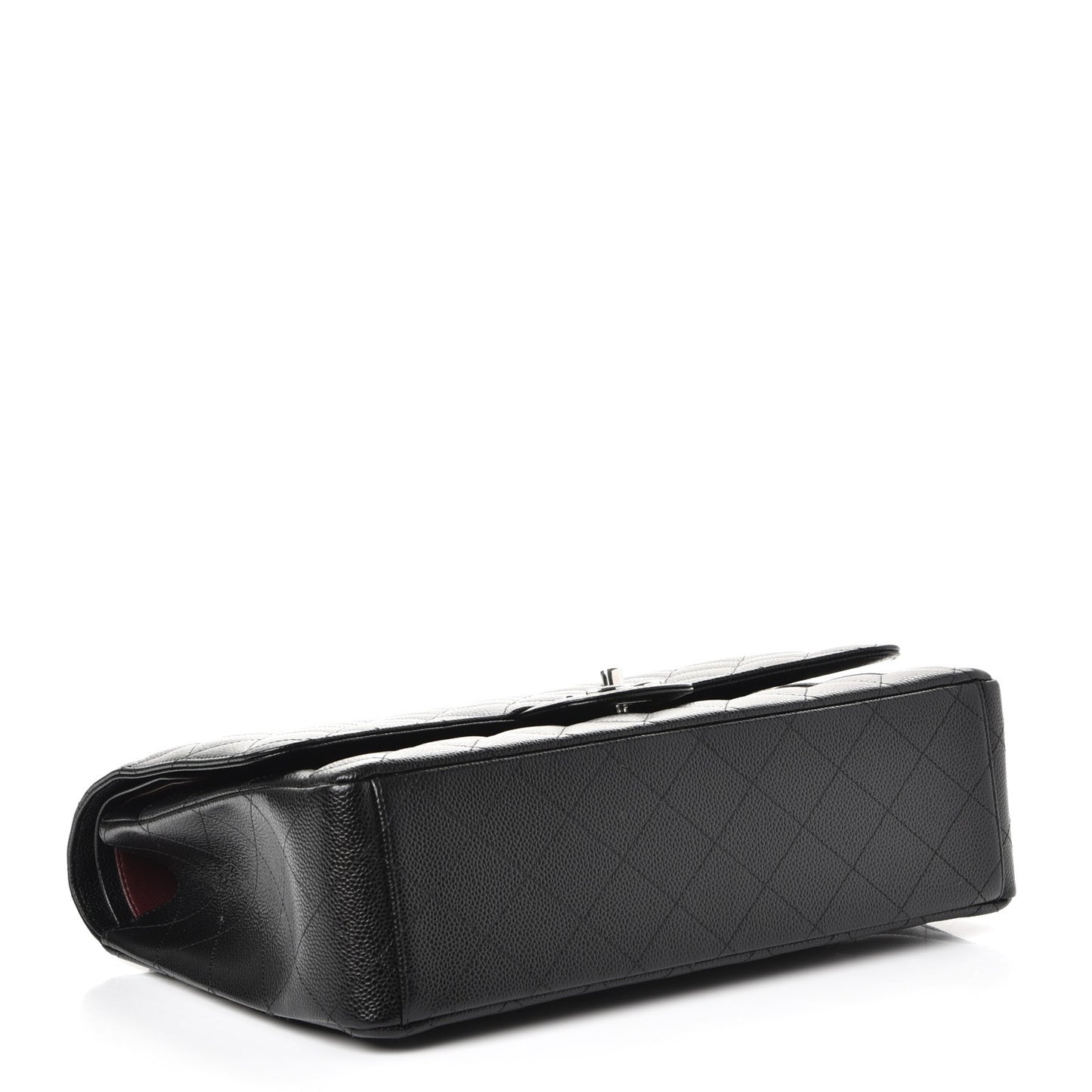 Caviar Quilted Maxi Double Flap Black