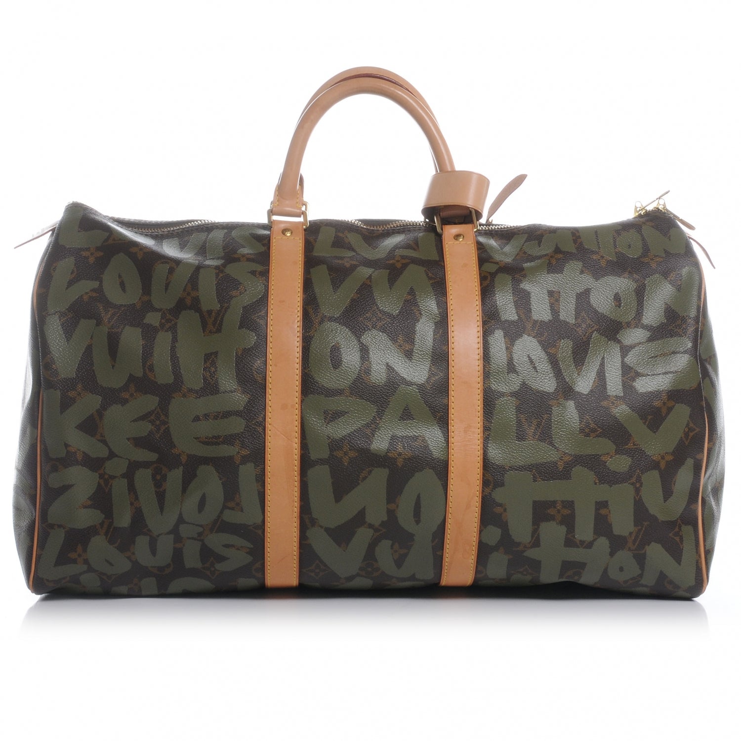 Louis Vuitton Graffiti Keepall 50 Kaki 1 of 7