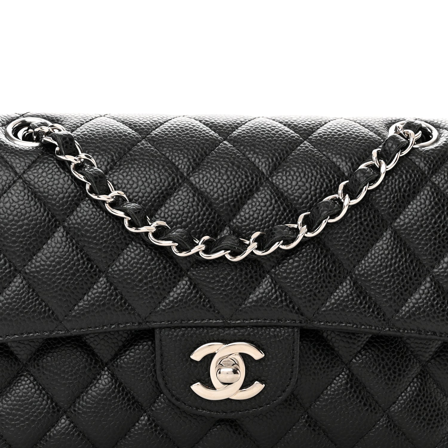 Chanel Caviar Quilted Small Double Flap Black 8 of 14