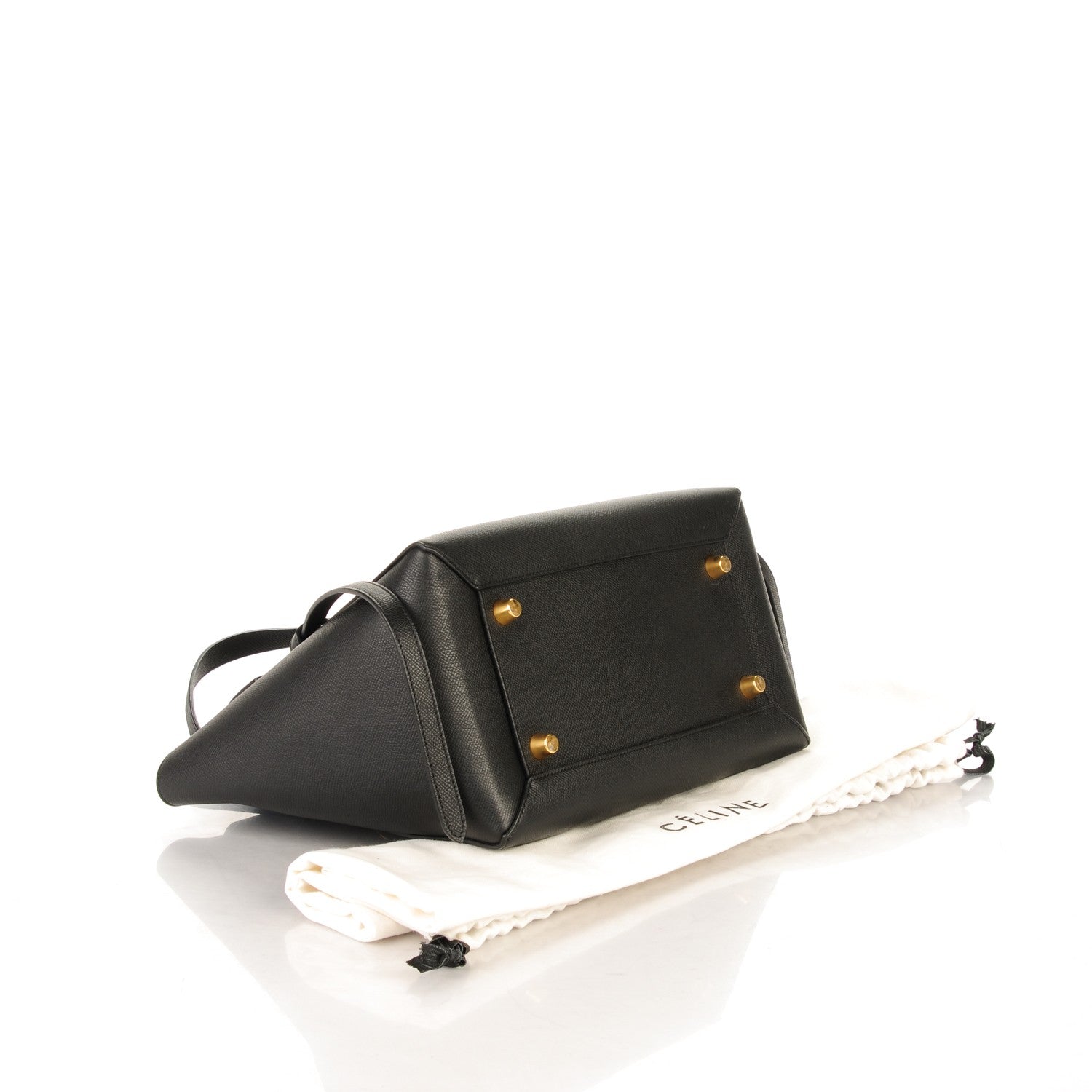 Celine Grained Calfskin Mini Belt Bag Black 4 of 11