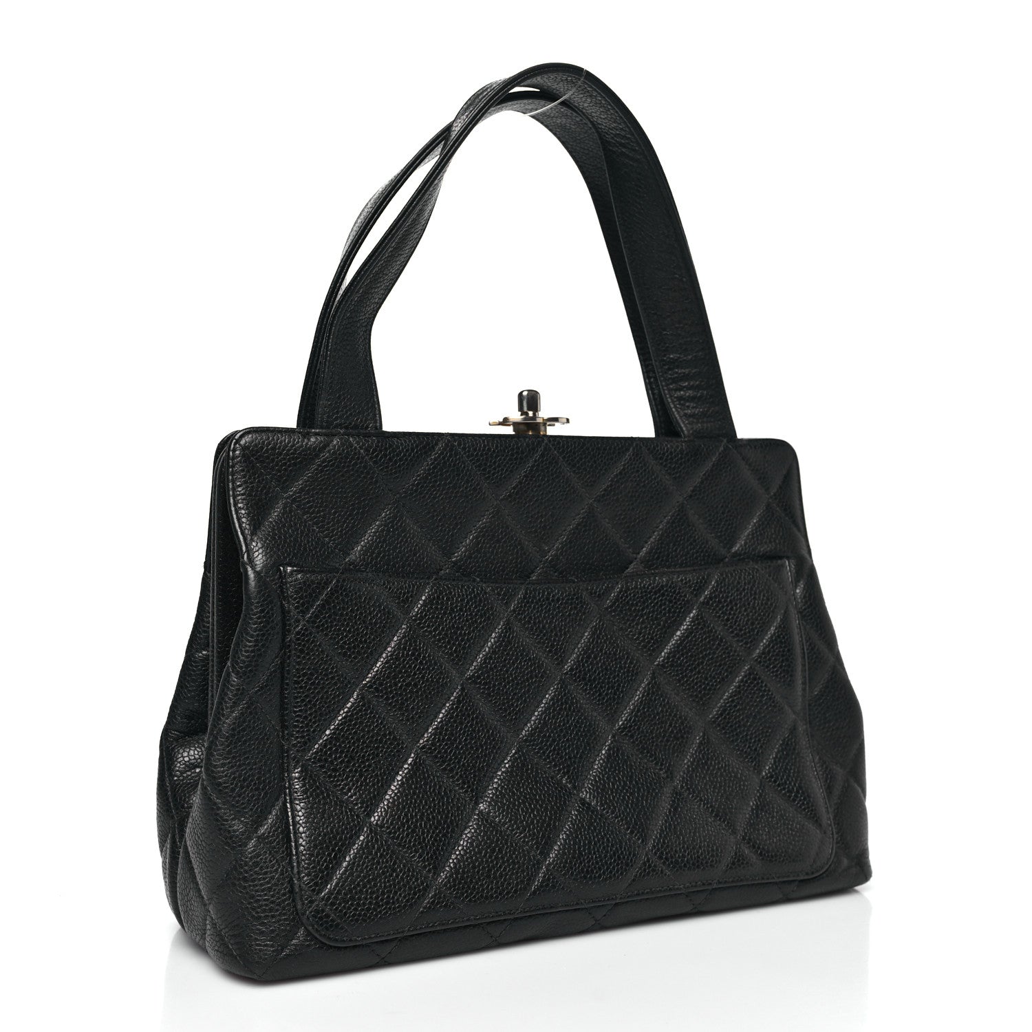Chanel Caviar Quilted Frame Shoulder Bag Black 3 of 12