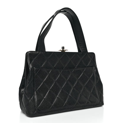 Chanel Caviar Quilted Frame Shoulder Bag Black 3 of 12