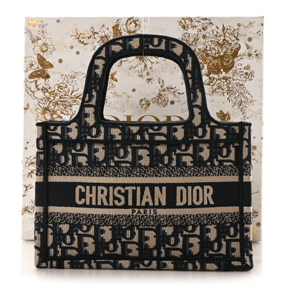 Christian Dior Oblique Mini Book Tote Blue Multicolor 11 of 11