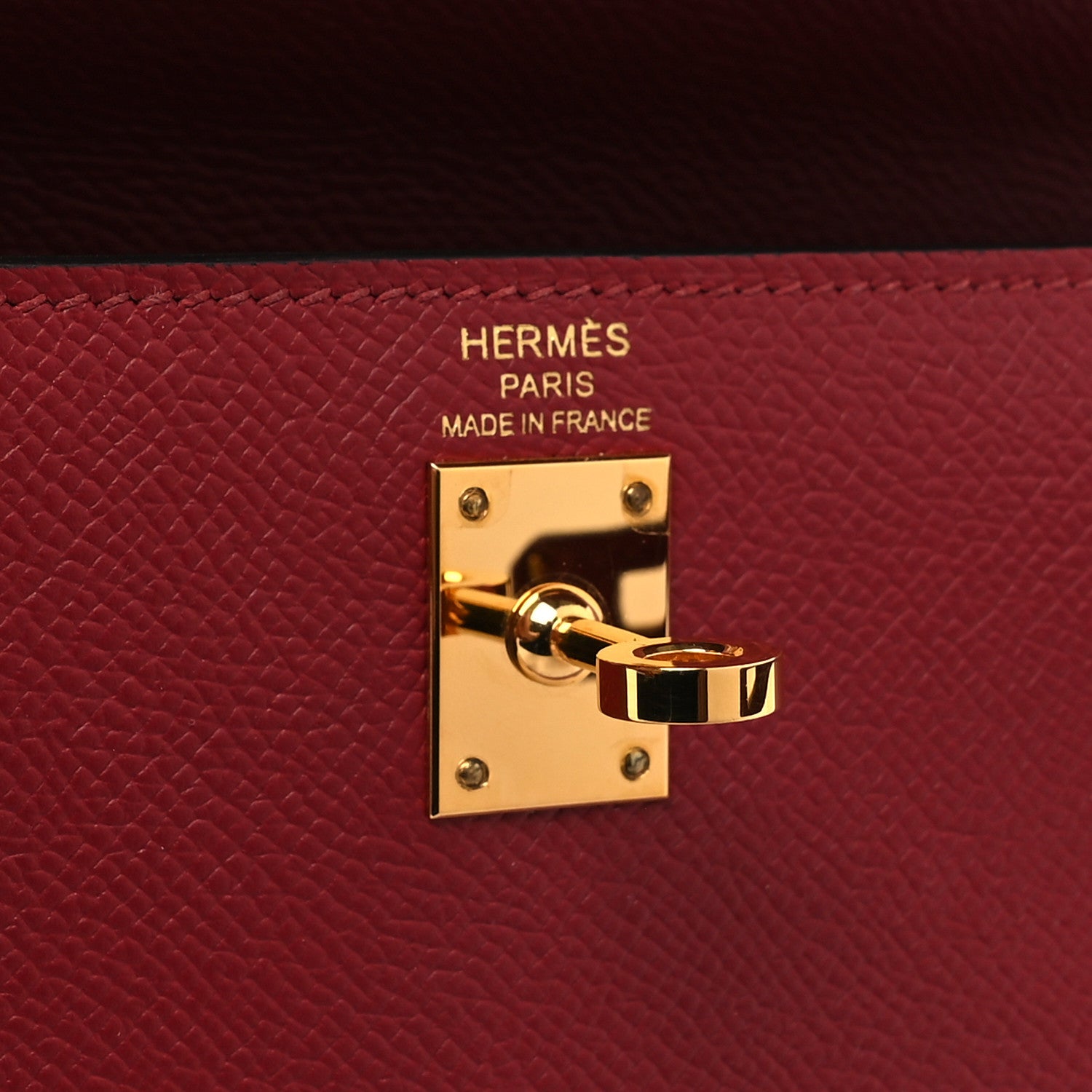 Hermes Epsom Kelly Sellier 25 Rouge Grenat 6 of 11