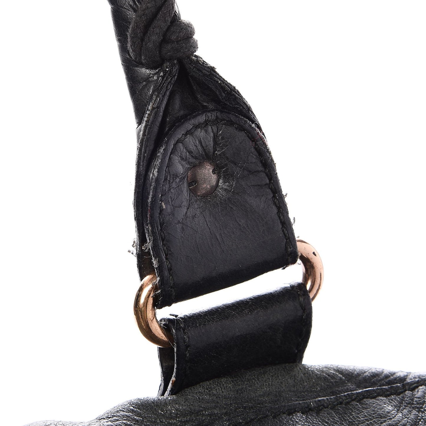 Agneau Giant 21 Rose Gold Hardware Work Black