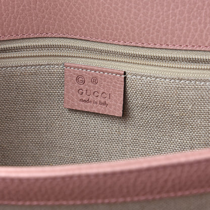 Gucci Dollar Calfskin Interlocking G Shoulder Bag Soft Pink 6 of 9