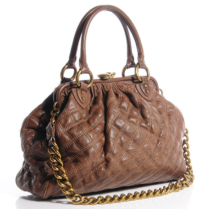 Marc Jacobs Quilted Leather Stam Brown 4 of 11