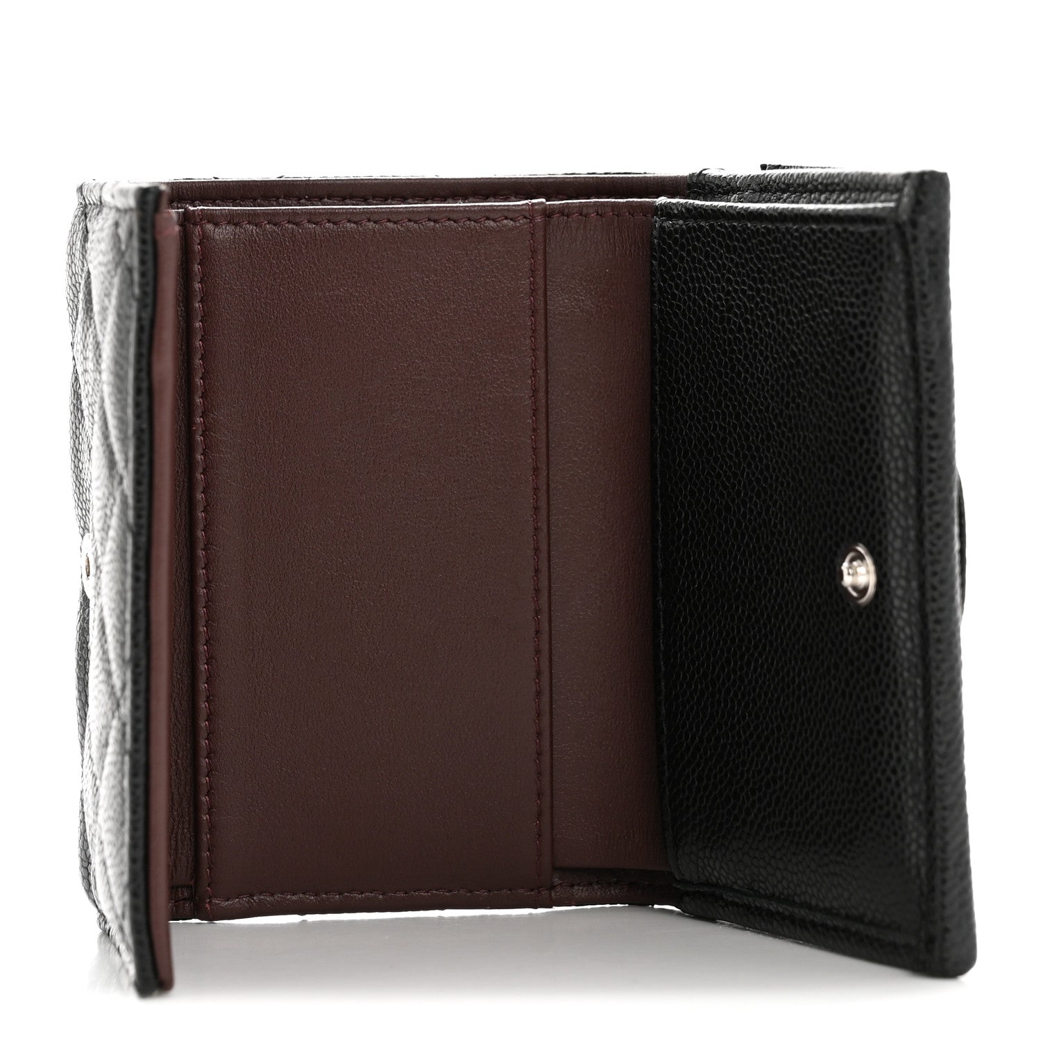 Chanel Caviar Quilted Double Flap Wallet Black 5 of 11