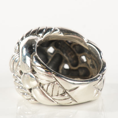 David Yurman Sterling Silver 22mm Cordelia Ring 51.5 6 3 of 4