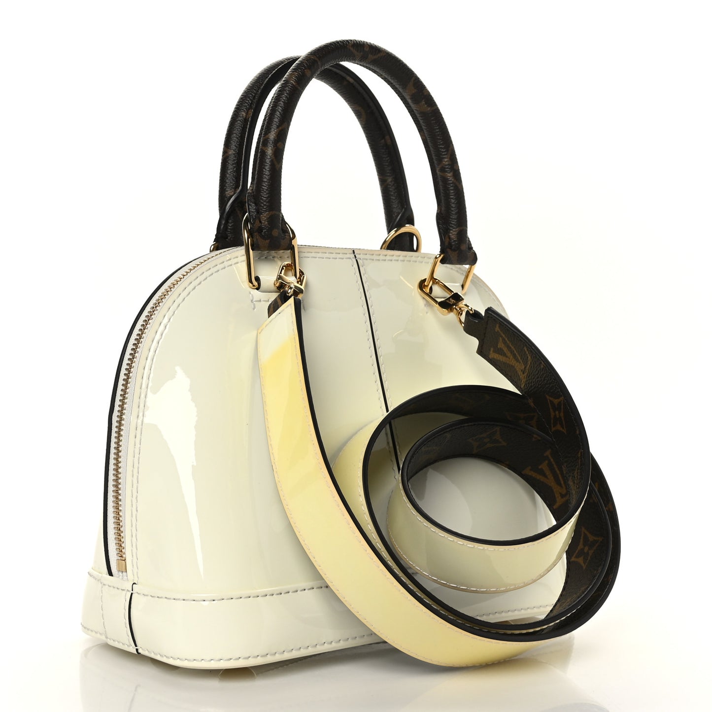 Patent Monogram Alma BB White