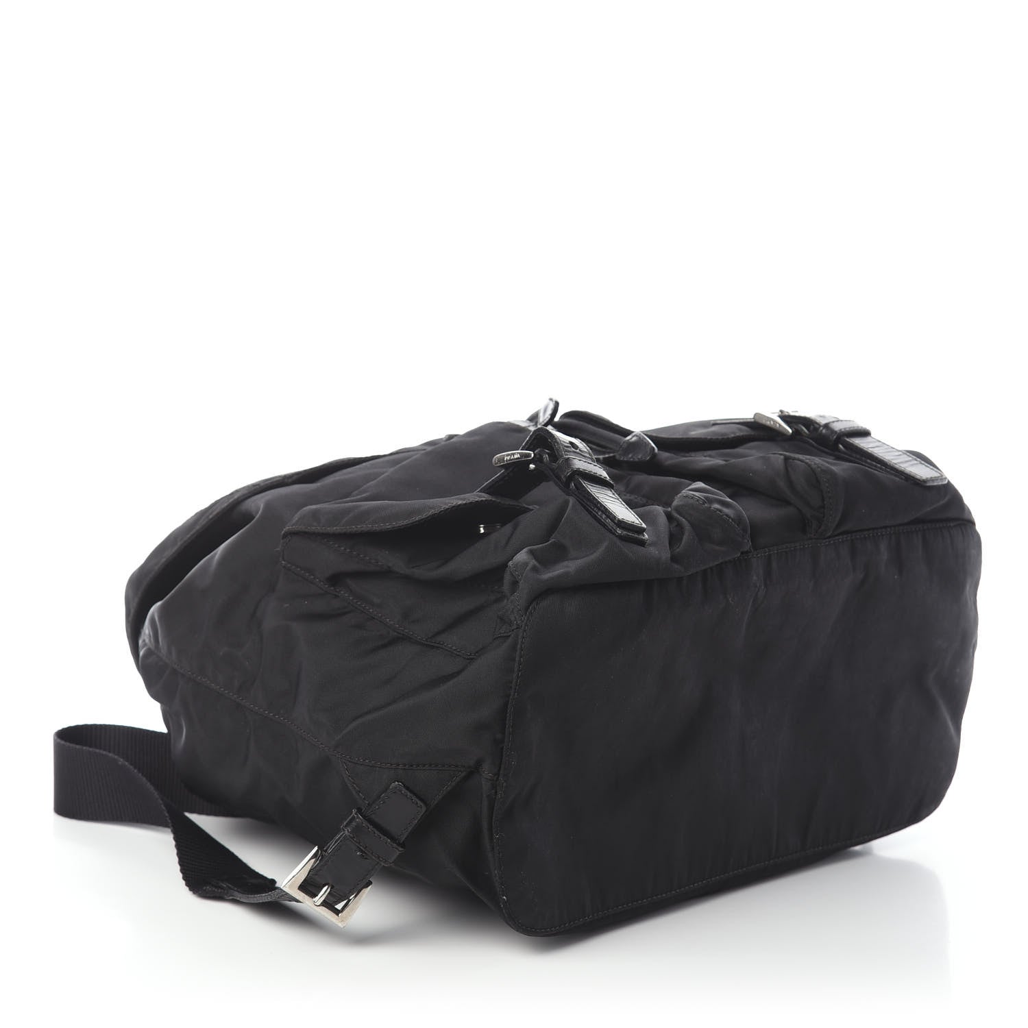 Prada Nylon Vela Medium Backpack Black 3 of 12