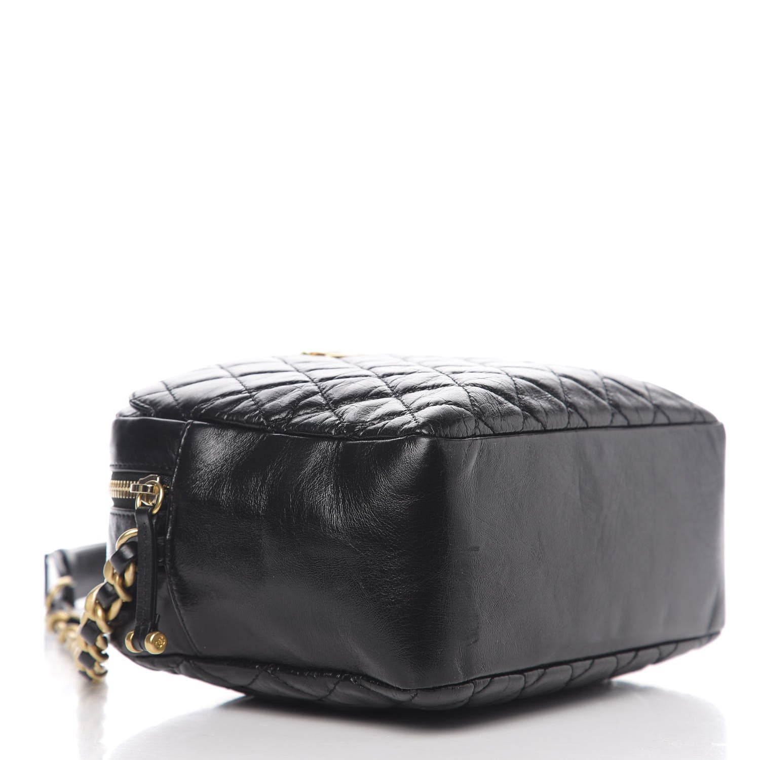 Chanel Calfskin Quilted CC Camera Case Black 3 of 9
