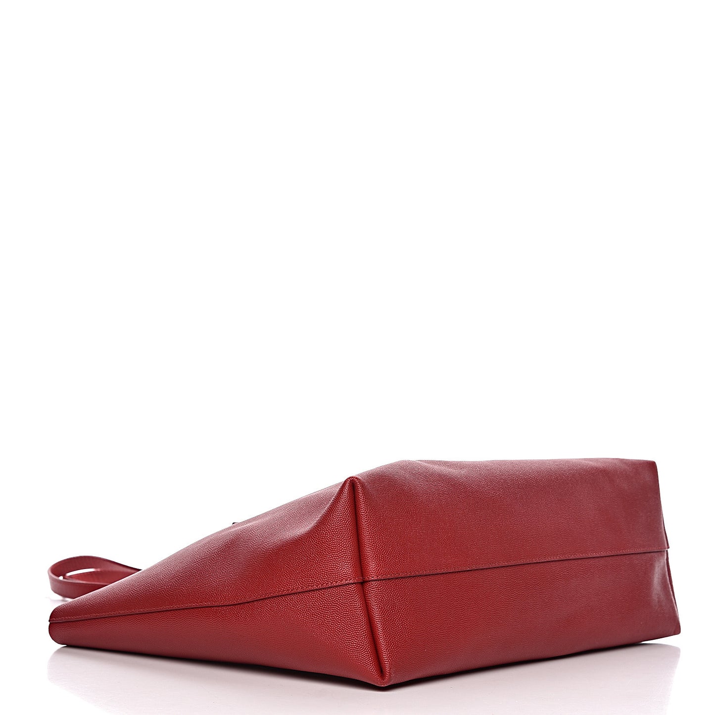 Grained Calfskin Small T Tote Red