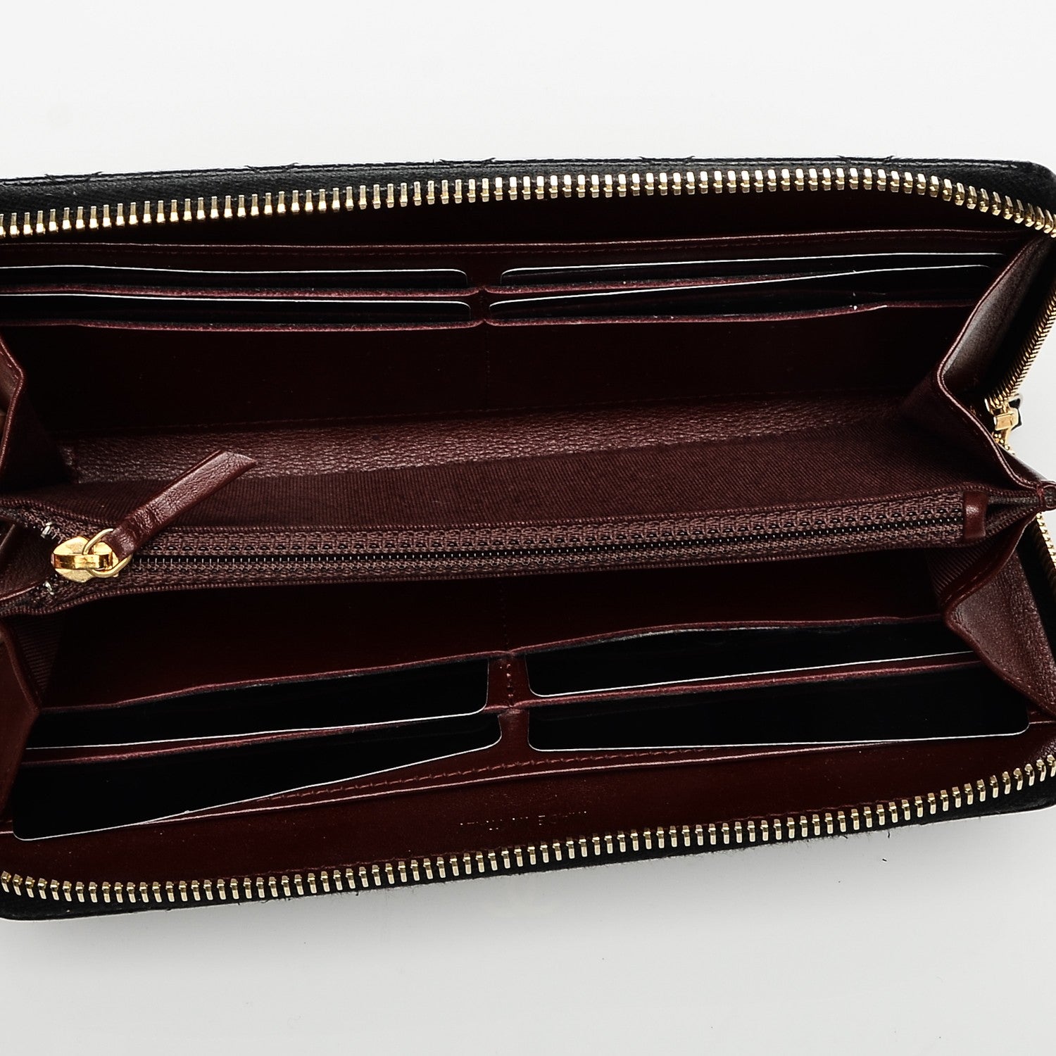 Chanel Caviar Quilted Large Gusset Zip Around Wallet Black 5 of 8