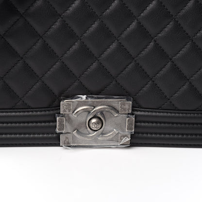 Chanel Calfskin Quilted Medium Boy Flap Black 9 of 11