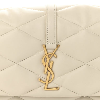 Saint Laurent Lambskin Quilted Le 57 Diamond Shoulder Bag Crema Soft 8 of 10