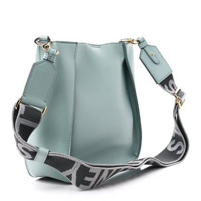 Stella McCartney Eco Alter Nappa Perforated Logo Mini Crossbody Dusty Blue 3 of 10