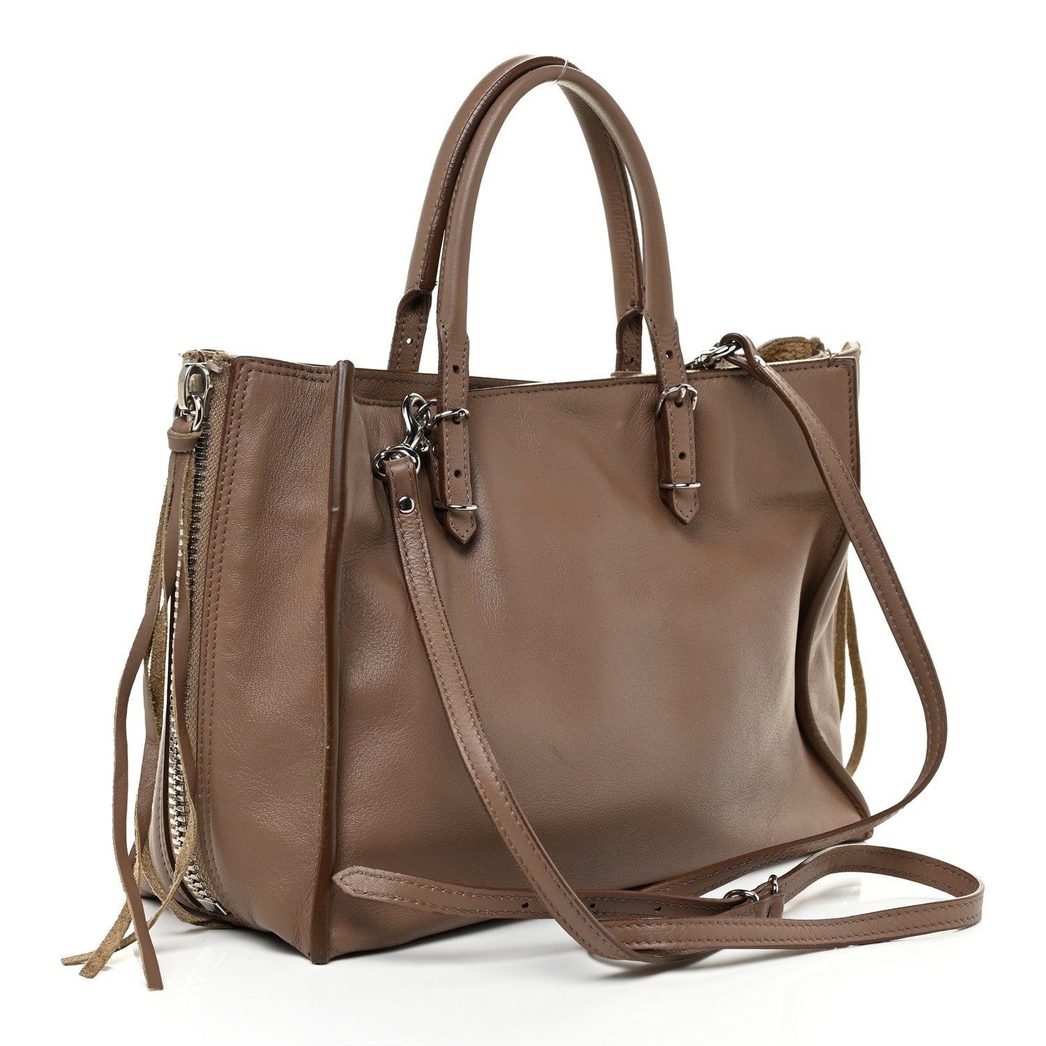 Balenciaga Veau Papier A6 Zip Around Tote Castagna 4 of 24