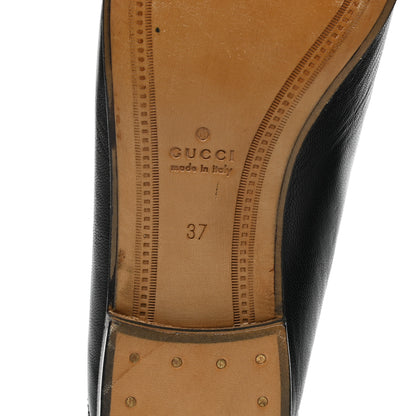 Gucci Lambskin Womens Brixton Horsebit Loafers 37 Black 6 of 8