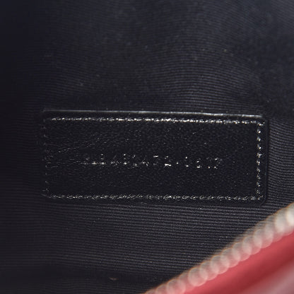 Saint Laurent Calfskin Matelasse Chevron Monogram Pouch Palissandre 7 of 7