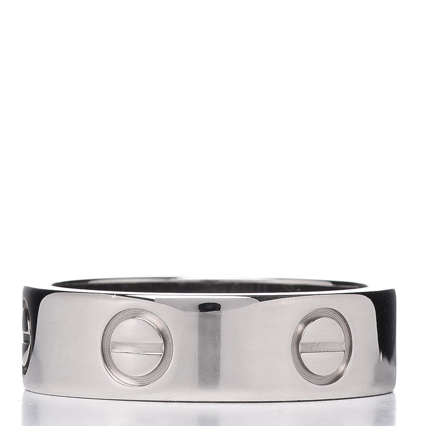 18K White Gold 5.5mm LOVE Ring 52 6