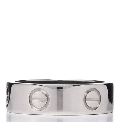 Cartier 18K White Gold 5.5mm LOVE Ring 52 6 3 of 5